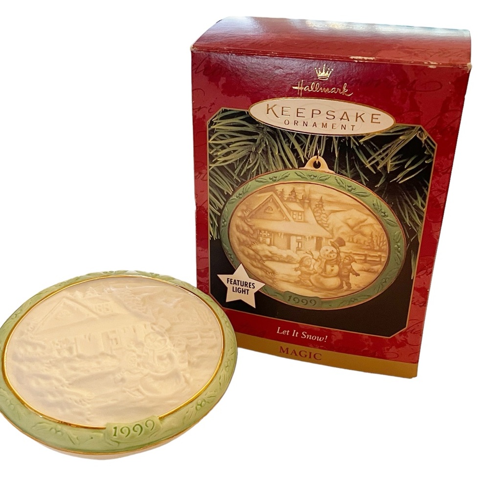 Hallmark Keepsake Let It Snow Ornament 1999‎ Light NEW Holiday Christmas